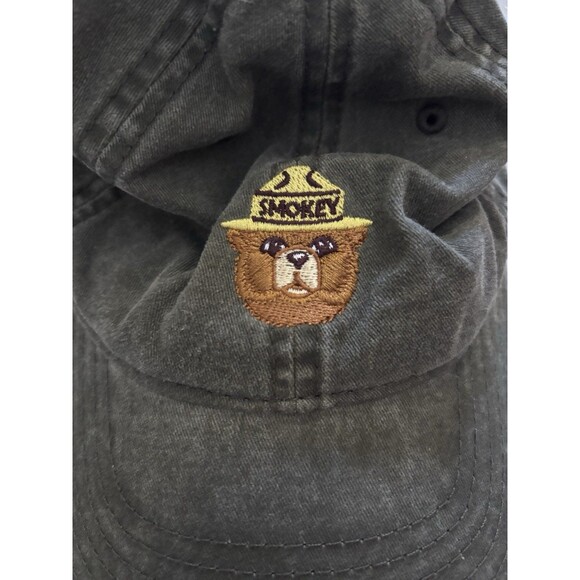 Smokey Bear Park Ranger Gray Dad Hat Adjustable Strap back - Picture 5 of 7